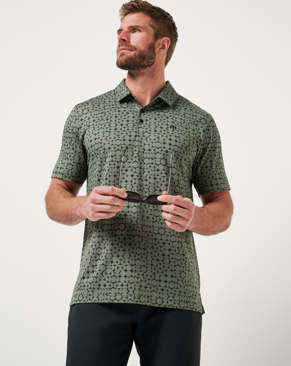 TravisMathew | Featherweight Caves Polo - Dark Olive