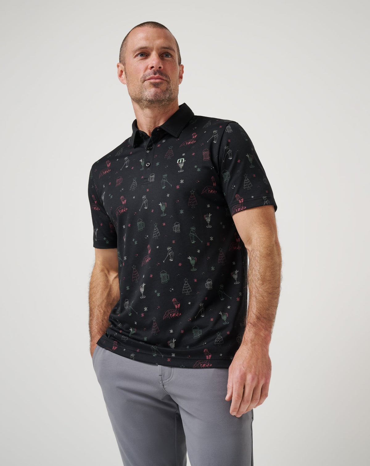 TravisMathew | Holiday Magic Polo - Black