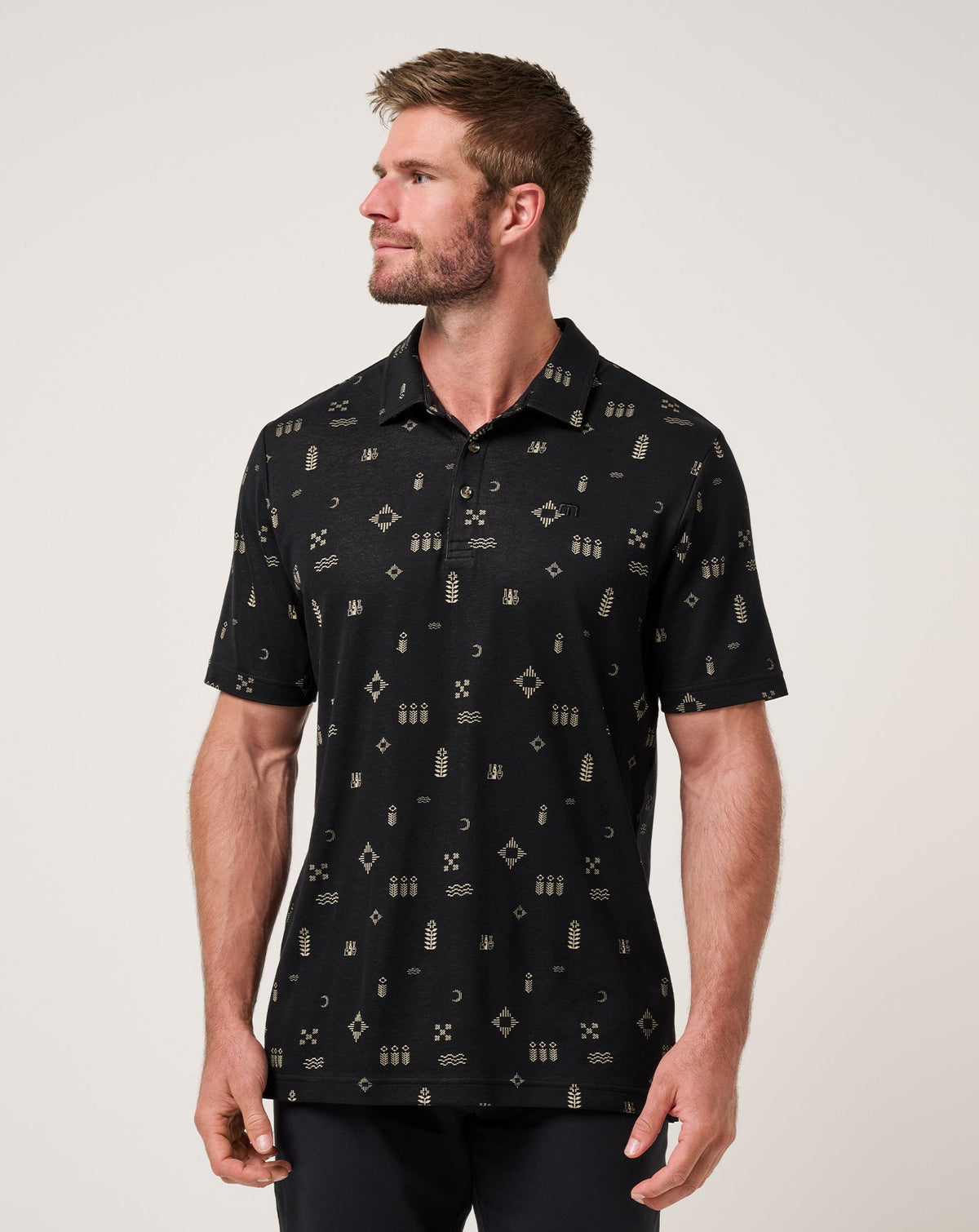 TravisMathew | Weather Patterns Polo - Black