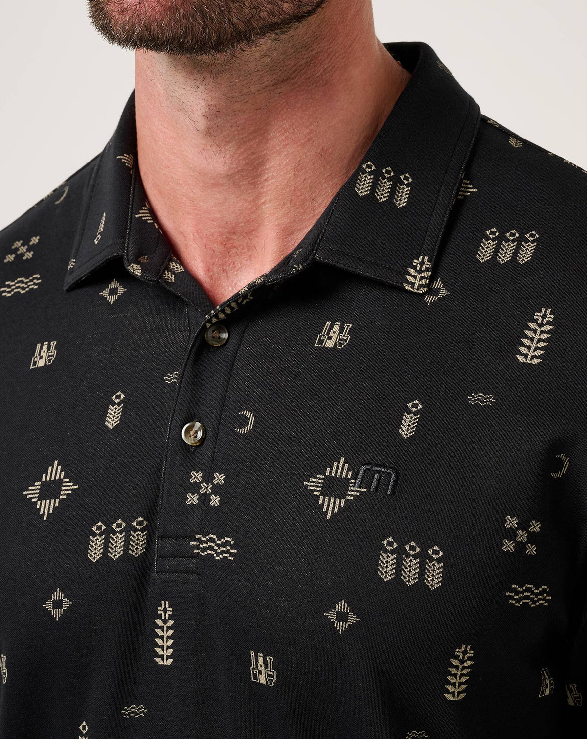 TravisMathew | Weather Patterns Polo - Black