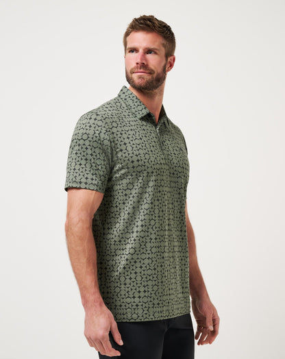 TravisMathew | Featherweight Caves Polo - Dark Olive