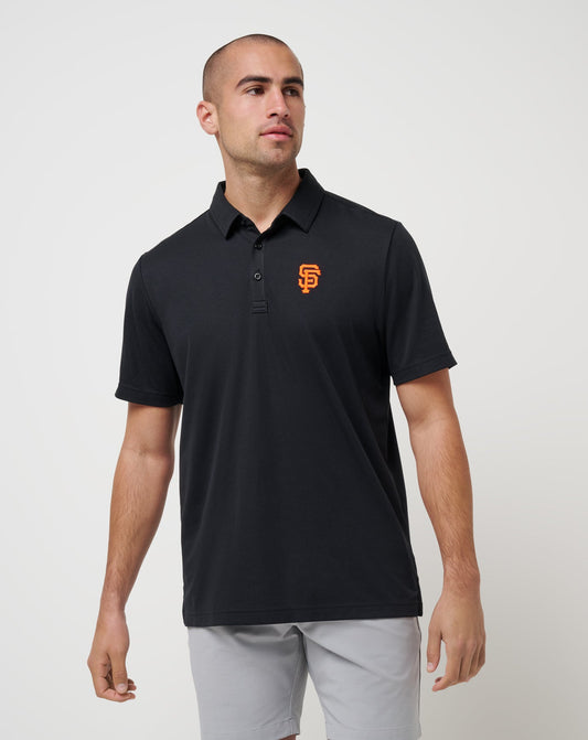 TravisMathew | San Francisco Giants Playoff Pitch Polo - Black