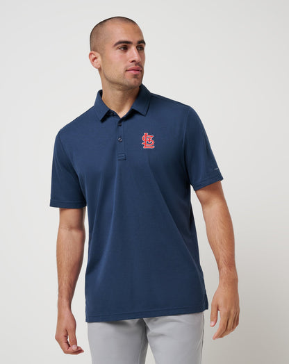 TravisMathew | St Louis Cardinals Playoff Pitch Polo - Navy