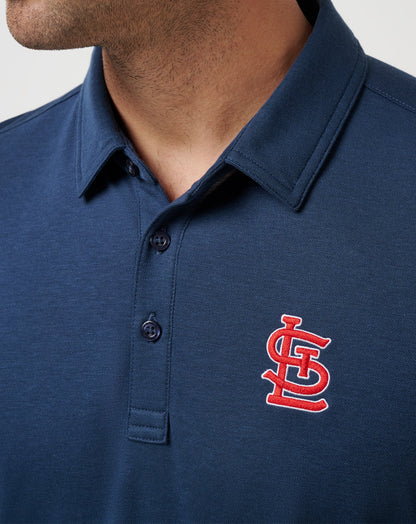 TravisMathew | St Louis Cardinals Playoff Pitch Polo - Navy