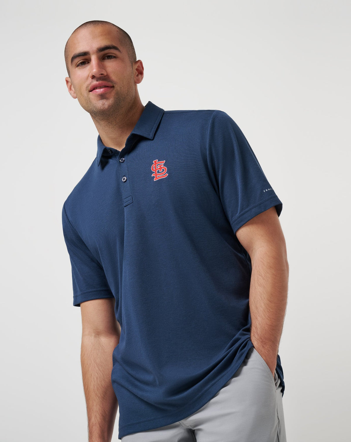 TravisMathew | St Louis Cardinals Playoff Pitch Polo - Navy