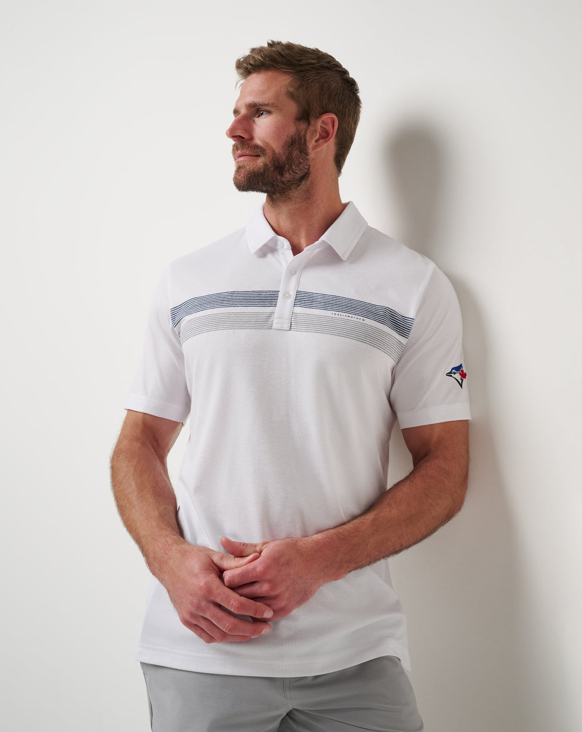 TravisMathew | Toronto Blue Jays Top Recruit Polo - White
