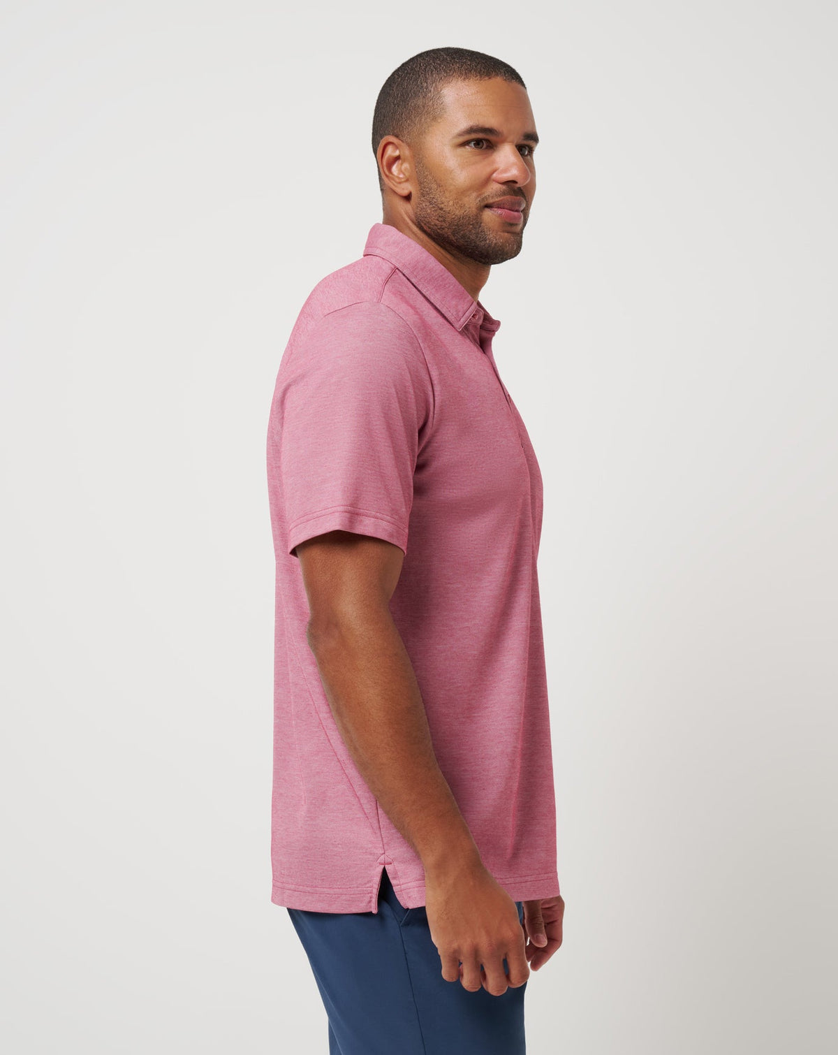 TravisMathew | Los Angeles Angels Playoff Pitch Polo - Heather Red