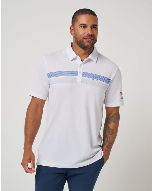 TravisMathew | Texas Rangers Top Recruit Polo - White