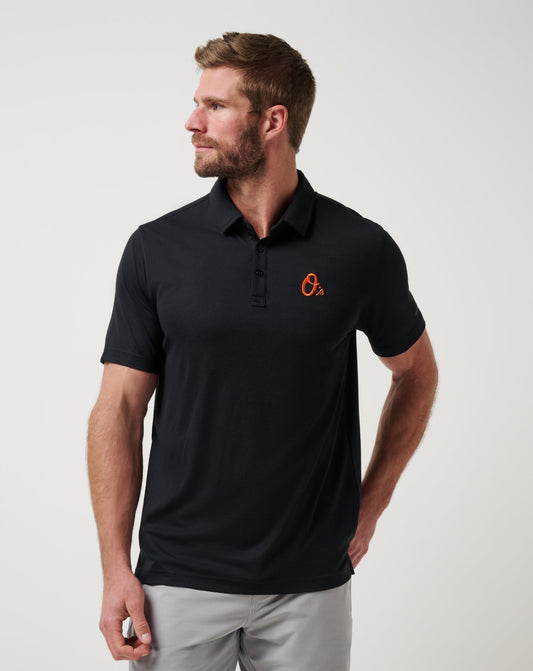 TravisMathew | Baltimore Orioles Playoff Pitch Polo - Black