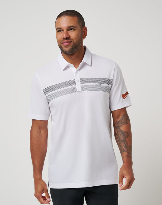 TravisMathew | Baltimore Orioles Top Recruit Polo - White