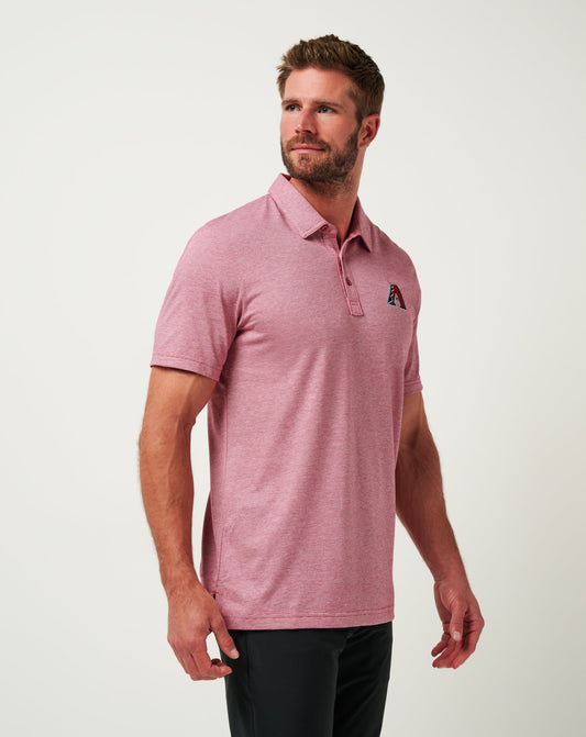 TravisMathew | Arizona Diamondbacks The Zinna Polo - Heather Cardinal