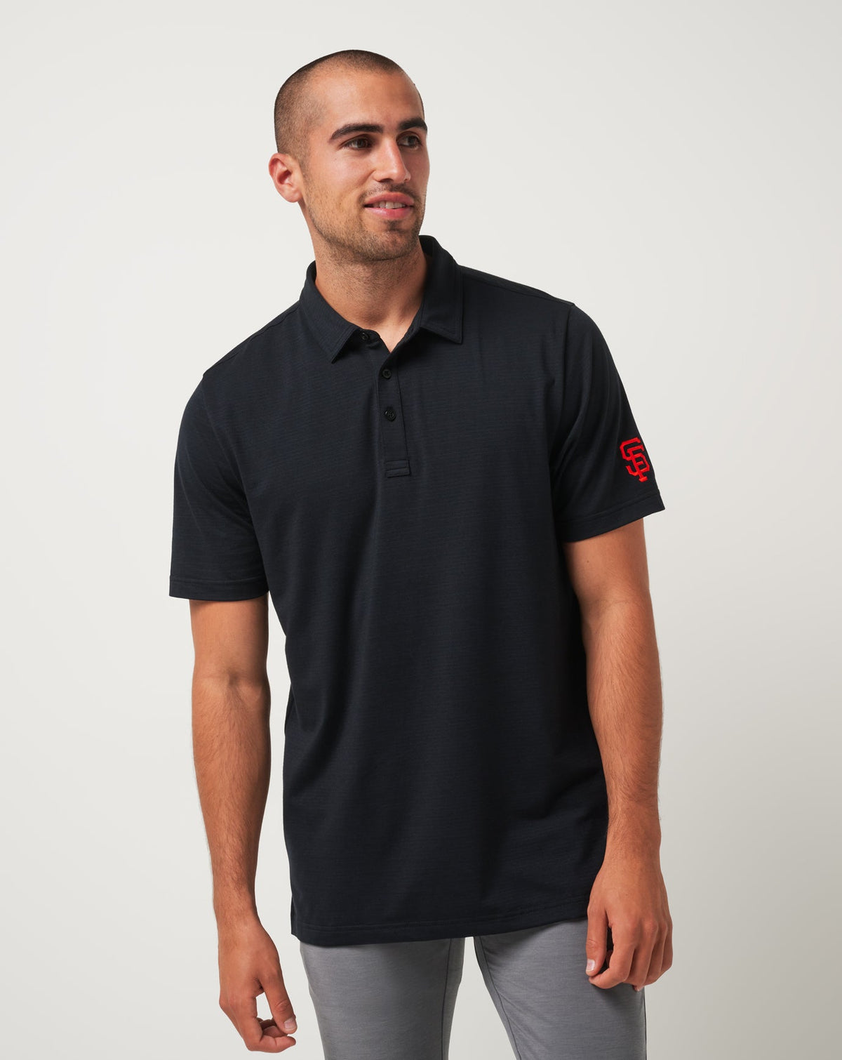 TravisMathew | San Francisco Giants The Heater Polo - Black