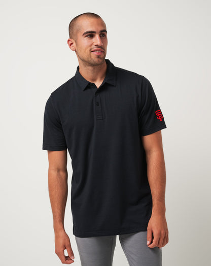 TravisMathew | San Francisco Giants The Heater Polo - Black