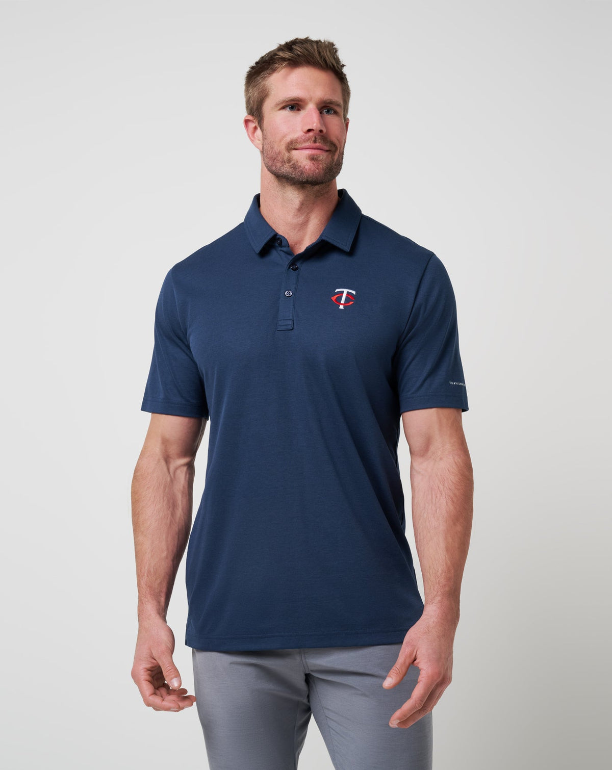 TravisMathew | Minnesota Twins Playoff Pitch Polo - Navy
