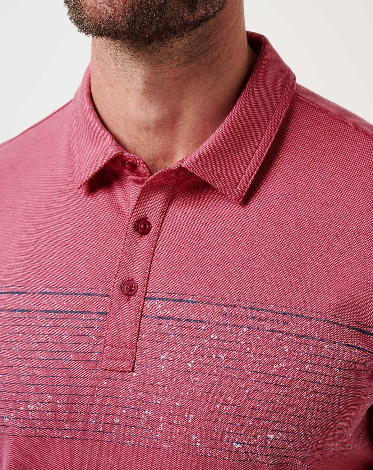 TravisMathew | Final Call Polo - Rose Wine
