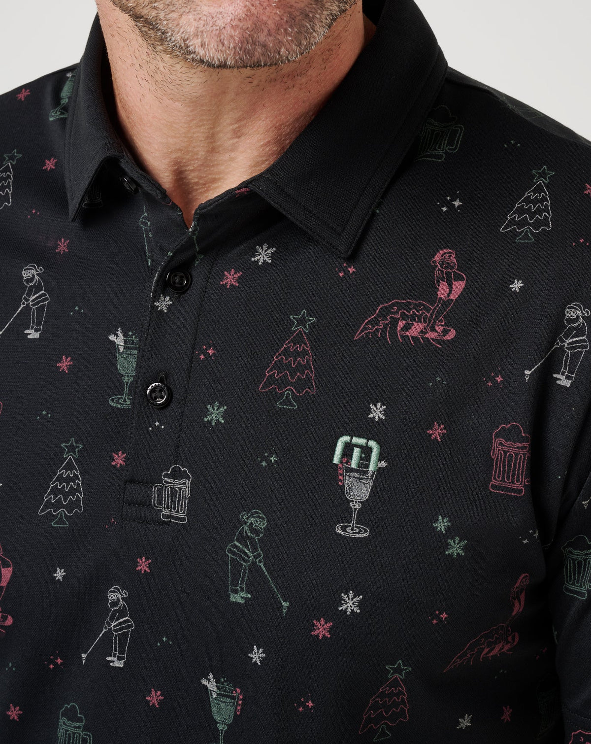 TravisMathew | Holiday Magic Polo - Black