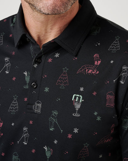 TravisMathew | Holiday Magic Polo - Black