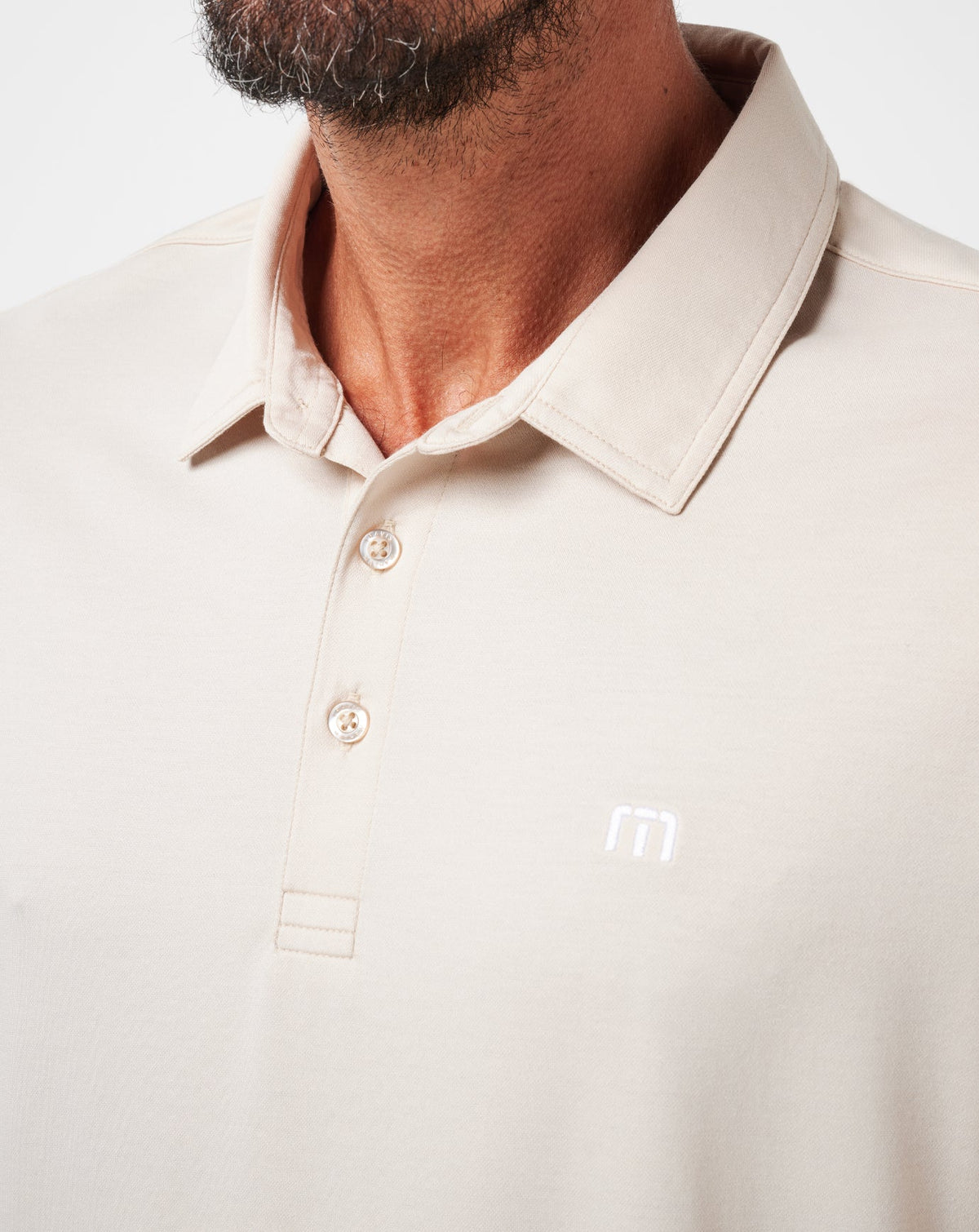 TravisMathew | Featherweight Long Sleeve Polo - Italian Sand