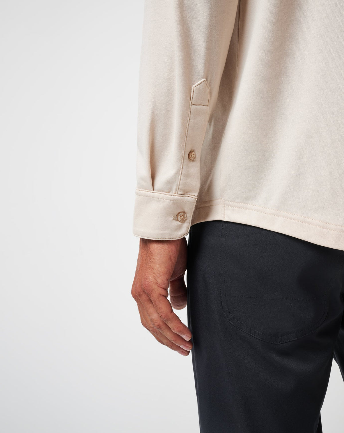 TravisMathew | Featherweight Long Sleeve Polo - Italian Sand