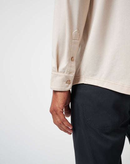 TravisMathew | Featherweight Long Sleeve Polo - Italian Sand