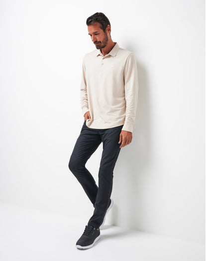 TravisMathew | Featherweight Long Sleeve Polo - Italian Sand