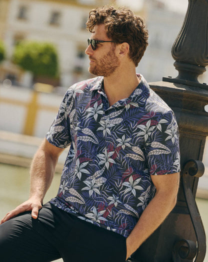 TravisMathew | Featherweight Open Bay Polo - Black
