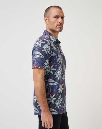 TravisMathew | Featherweight Open Bay Polo - Black