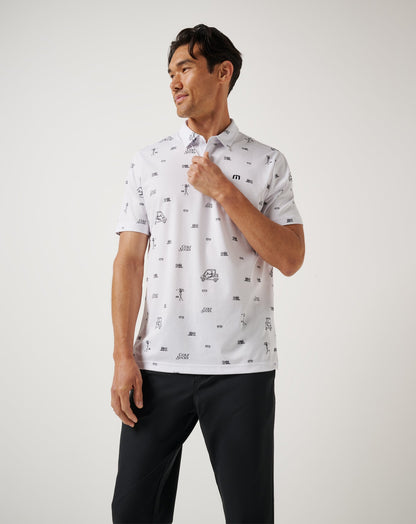 TravisMathew | Golf Sucks Polo - White