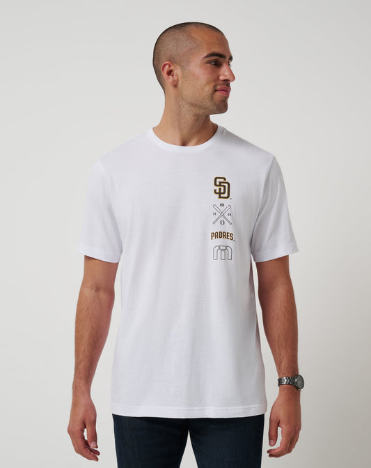 TravisMathew | San Diego Padres Sunset Slam 2.0 Tee - White