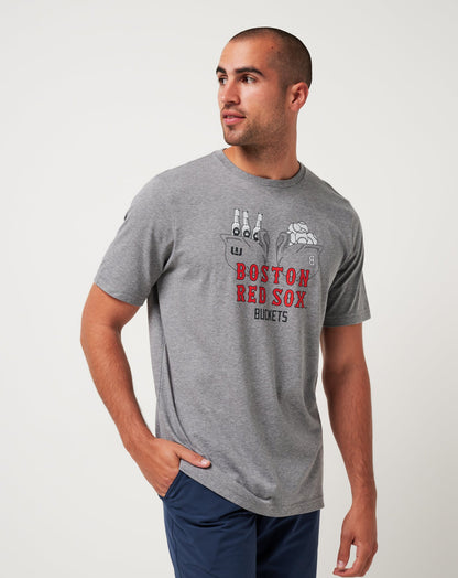 TravisMathew | Boston Red Sox Strike One Tee - Heather Grey