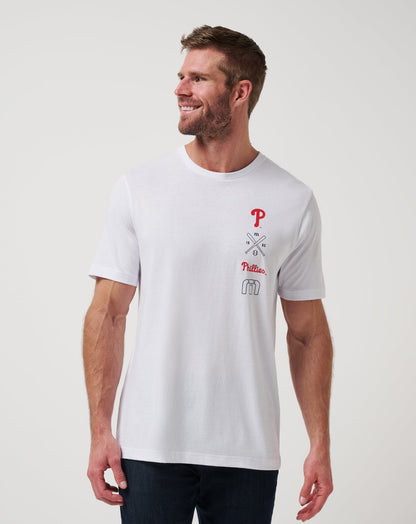 TravisMathew | Philadelphia Phillies Sunset Slam 2.0 Tee - White