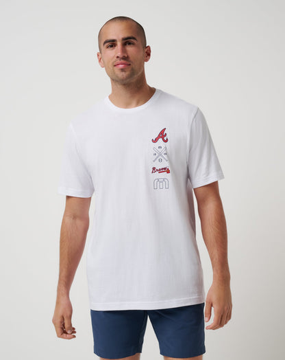 TravisMathew | Atlanta Braves Sunset Slam 2.0 Tee - White