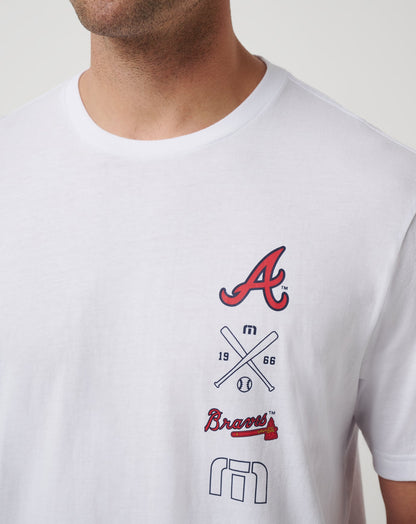 TravisMathew | Atlanta Braves Sunset Slam 2.0 Tee - White