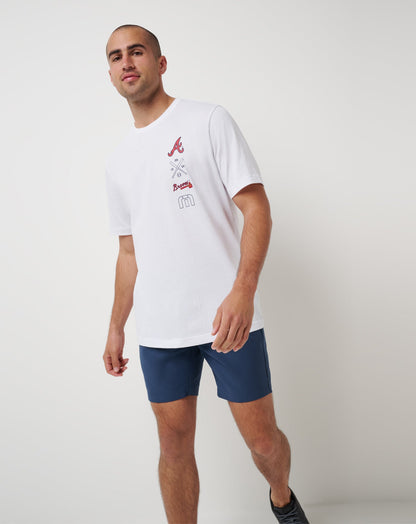 TravisMathew | Atlanta Braves Sunset Slam 2.0 Tee - White