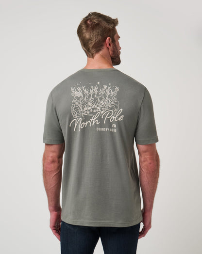 TravisMathew | Run Rudolph Tee - Dark Olive