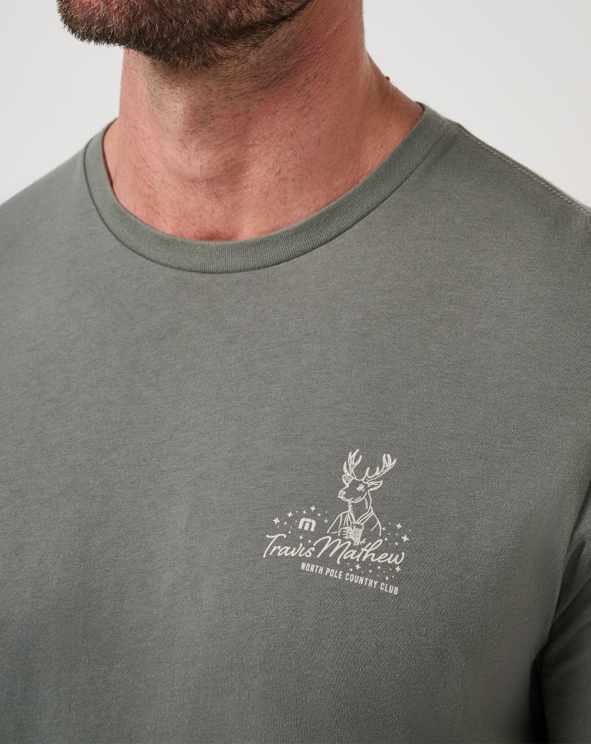 TravisMathew | Run Rudolph Tee - Dark Olive