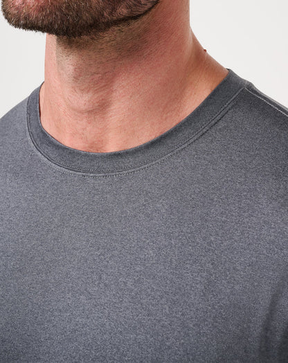 TravisMathew | Court Control Tee - Heather Dark Grey
