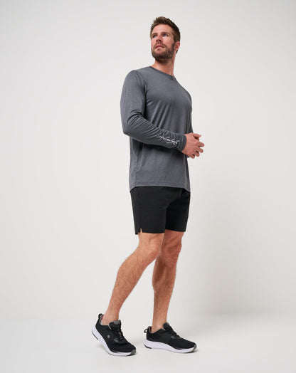 TravisMathew | Court Control Tee - Heather Dark Grey