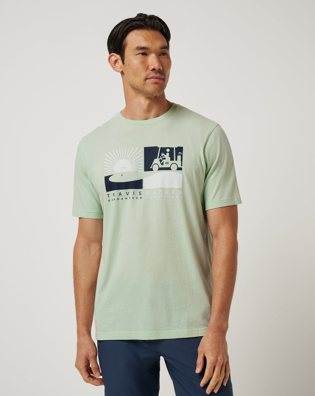 TravisMathew | Player Parking Tee - Aqua Foam