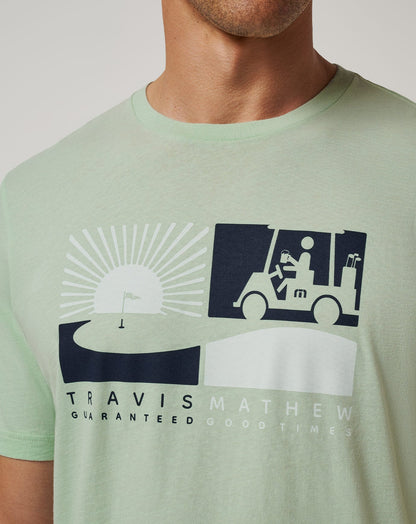TravisMathew | Player Parking Tee - Aqua Foam