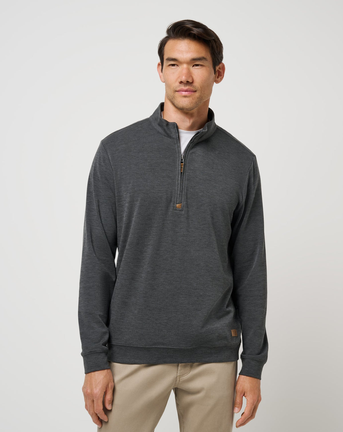 TravisMathew | Cloud Sweater Quarter Zip - Heather Black