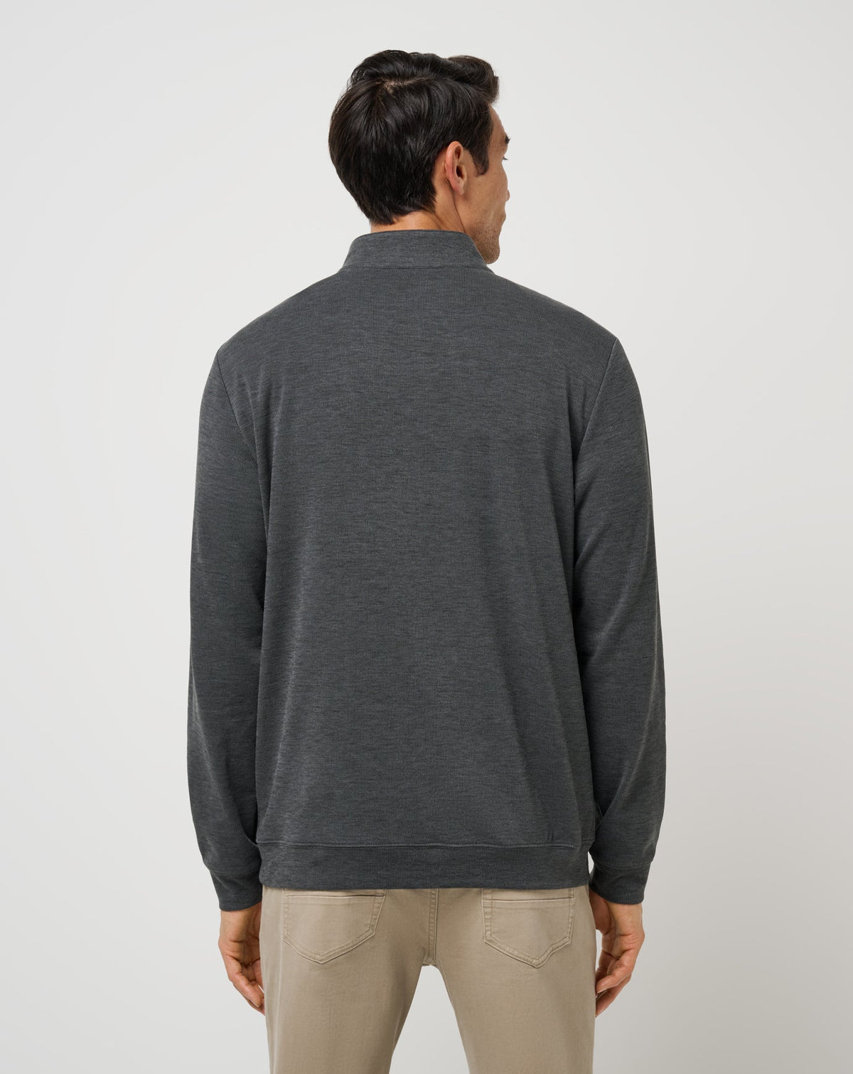 TravisMathew | Cloud Sweater Quarter Zip - Heather Black