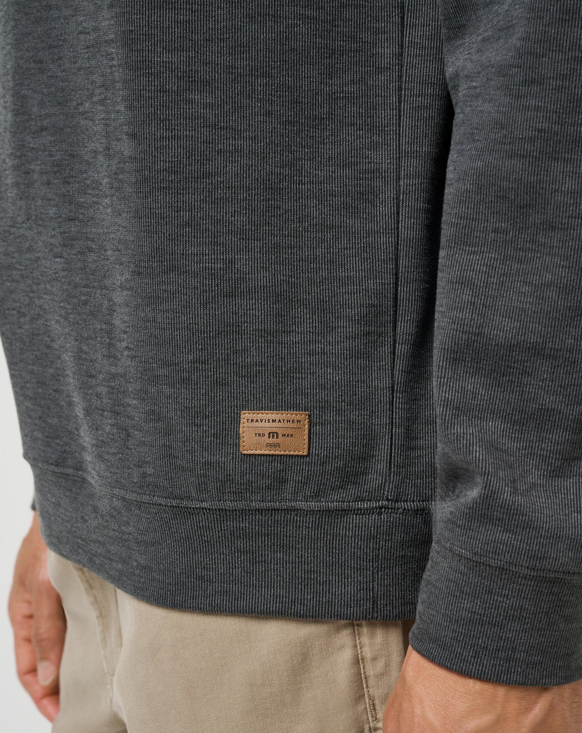 TravisMathew | Cloud Sweater Quarter Zip - Heather Black