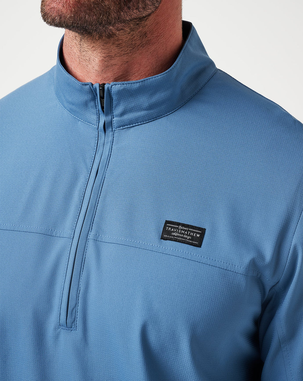 TravisMathew | Wanderlust Quarter Zip - Copen Blue