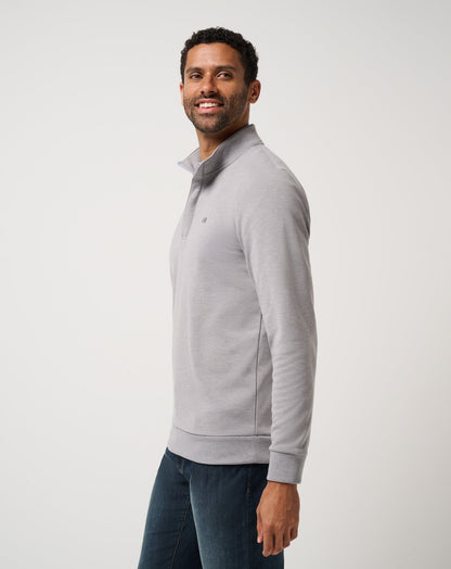 TravisMathew | Cloud Quarter Zip 2.0 - Heather Medium Grey