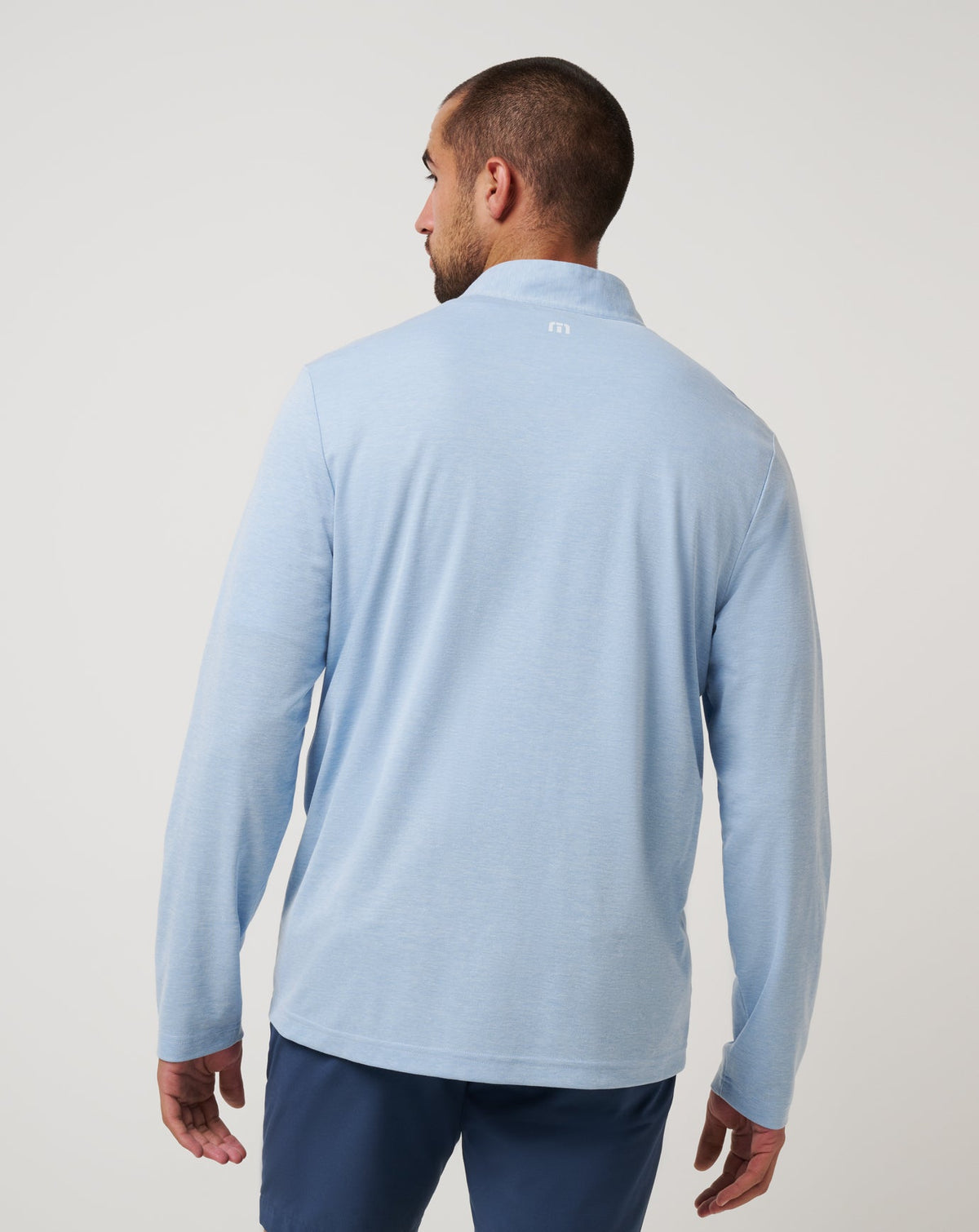 TravisMathew | Chicago Cubs Time To Tailgate Quarter Zip - Heather Blue