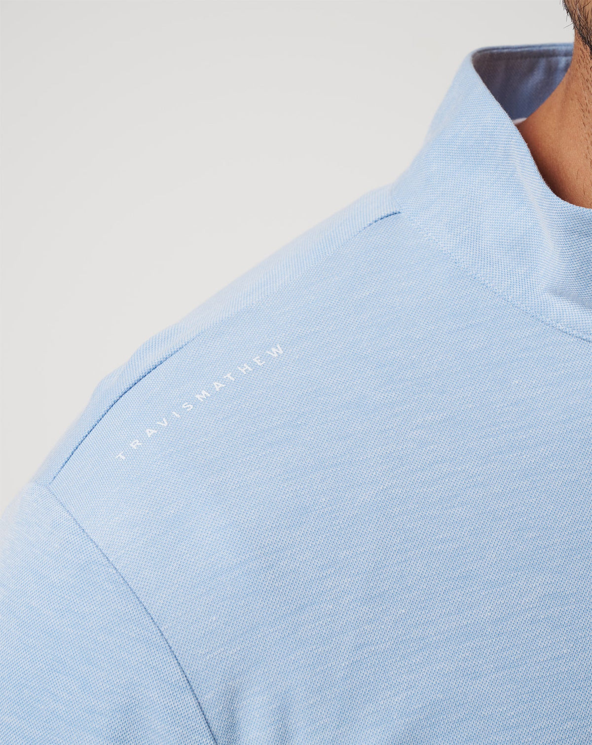 TravisMathew | Chicago Cubs Time To Tailgate Quarter Zip - Heather Blue
