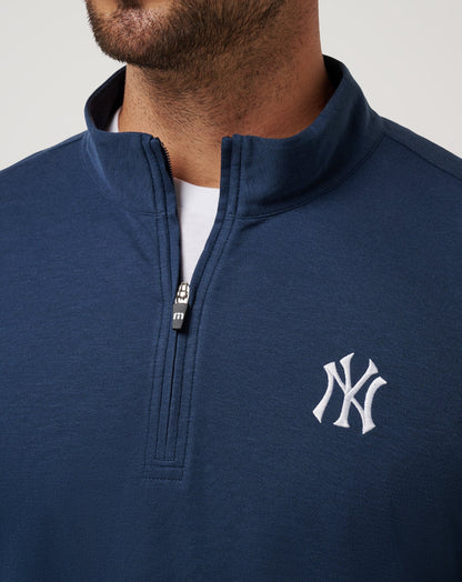 TravisMathew | New York Yankees Time To Tailgate Quarter Zip - Navy