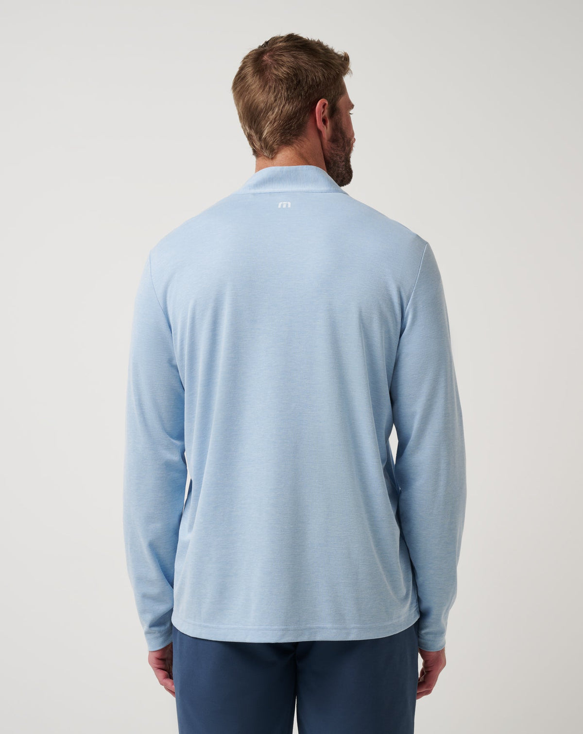 TravisMathew | Texas Rangers Time To Tailgate Quarter Zip - Heather Blue
