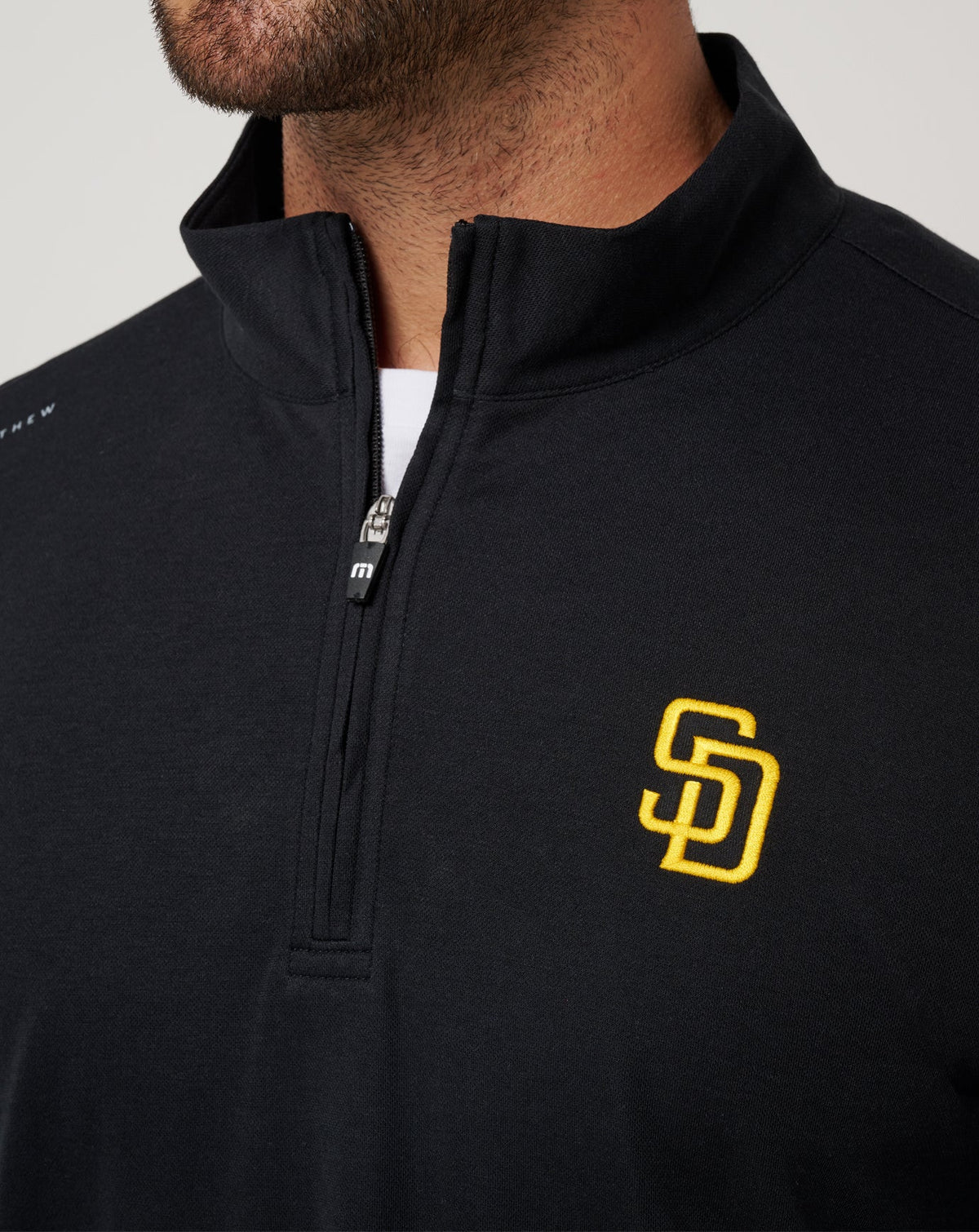 TravisMathew | San Diego Padres Time To Tailgate Quarter Zip - Black